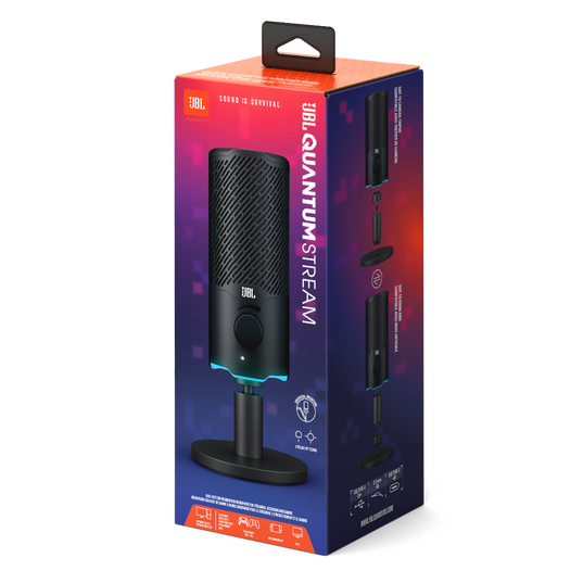 【良好品】 JBL Quantum Stream | エレクトレットデュアルコンデンサーUSBマイク 配信機器・PA機器・レコーディング機器
